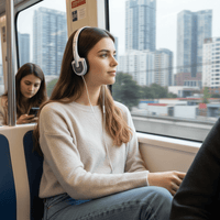Yoga CD-22 Lightweight Stereo Headphones (White) - 0193386060673