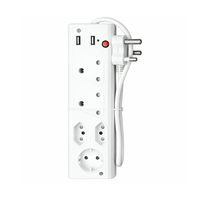 Zapalec MUL5USB 5-Way Multiplug with Dual USB Ports - 